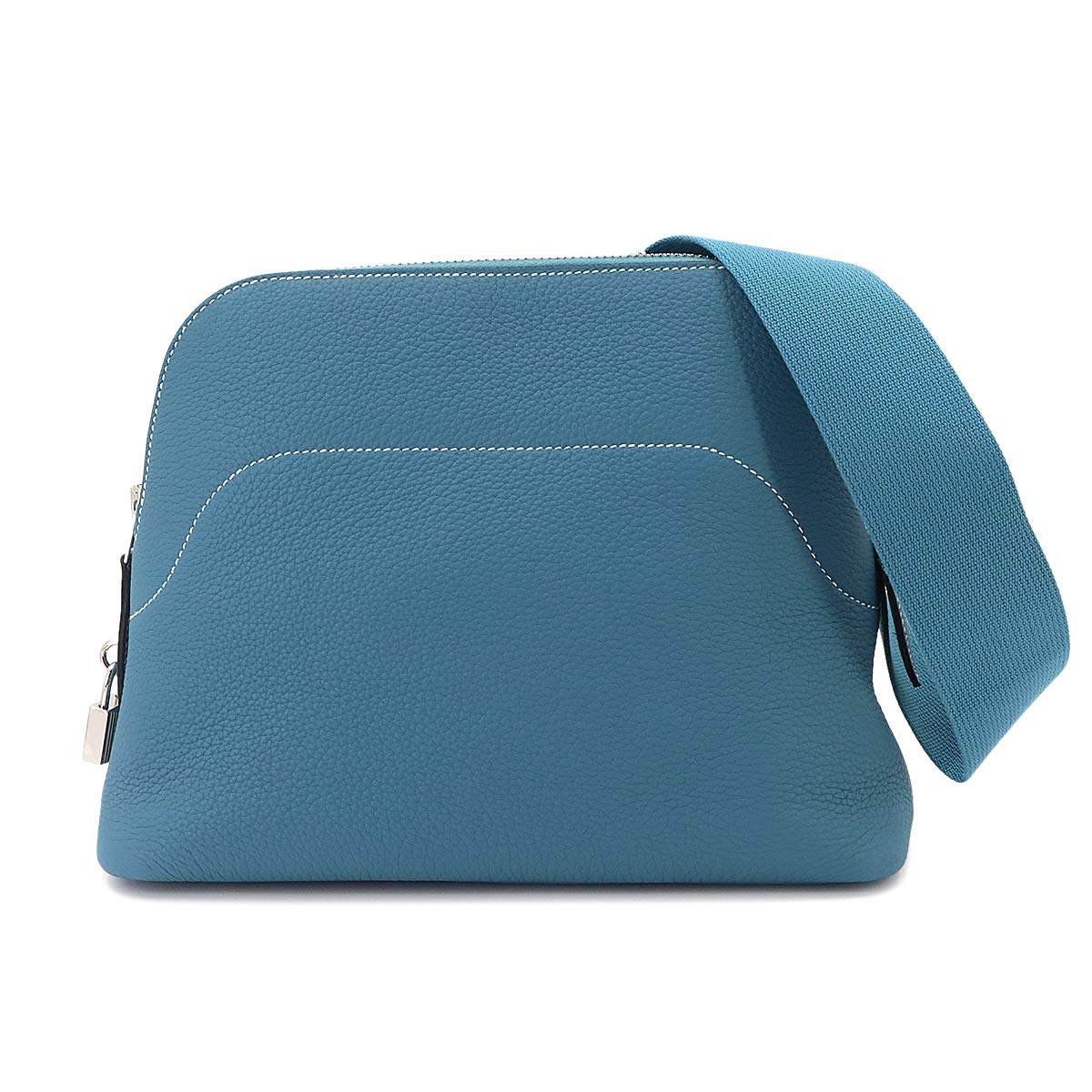 Bolide Messenger Shoulder Bag Togo New Blue Jean Purse
