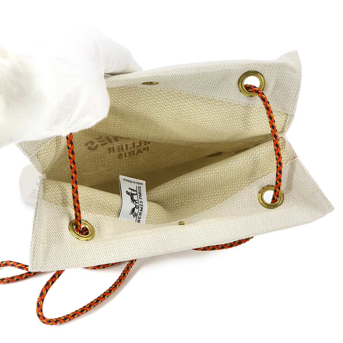 Sac Aline MM Shoulder Bag Toile Chevron Swift Rouge H Gold