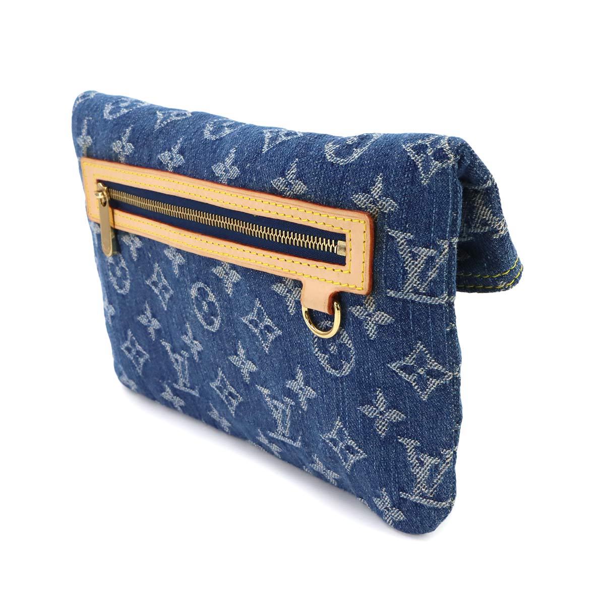 Monogram Denim Pochette Plat Clutch Bag M95007