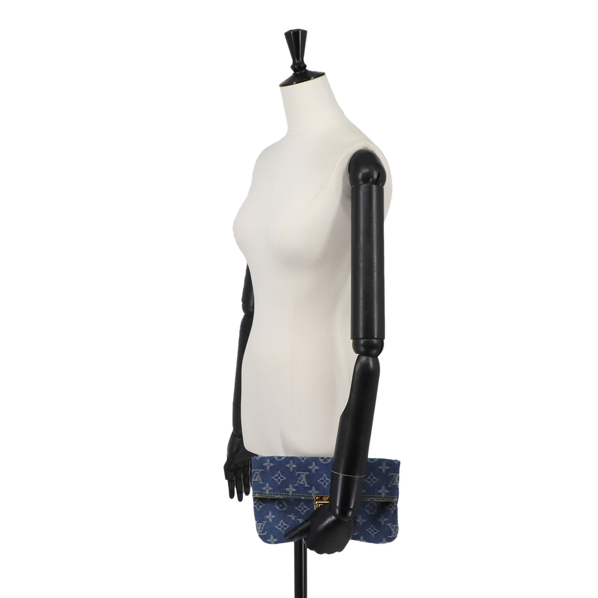Monogram Denim Pochette Plat Clutch Bag M95007