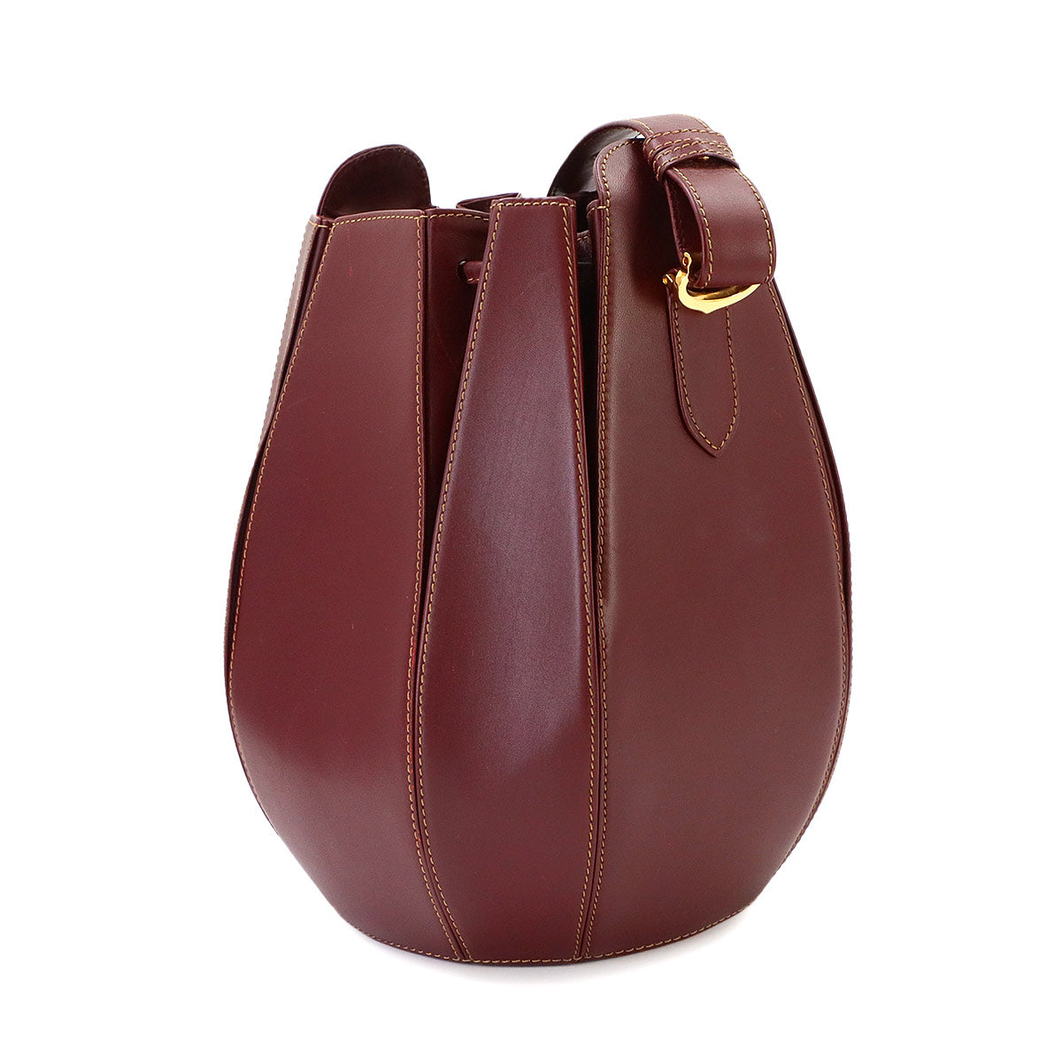 Must Line Shoulder Bag Leather Bordeaux Purse