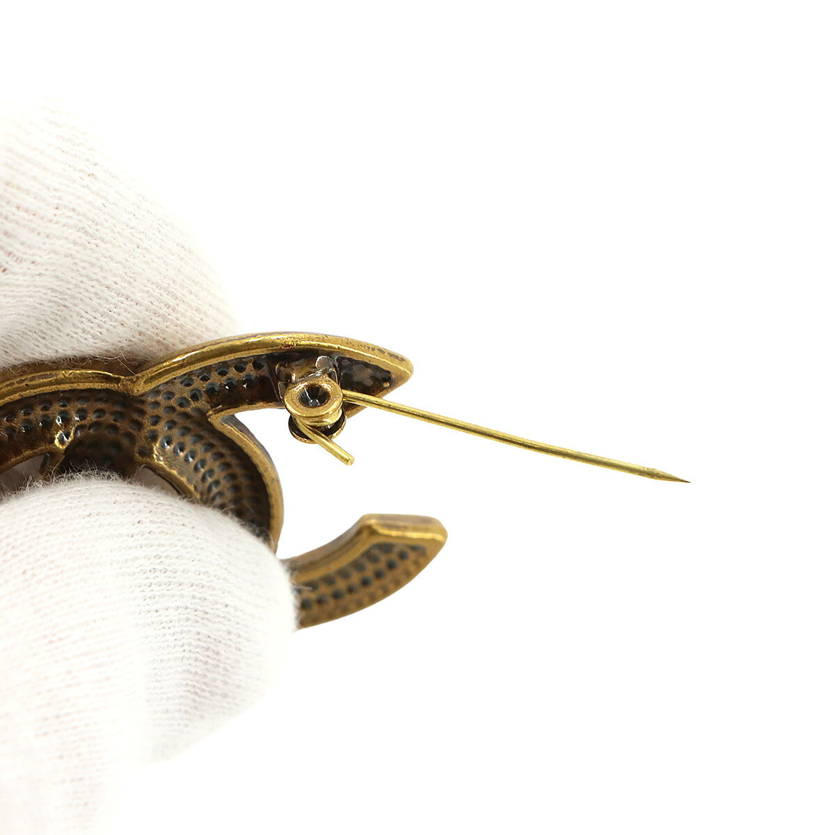 CHANEL Coco Mark Brooch Gold B21K Accessory