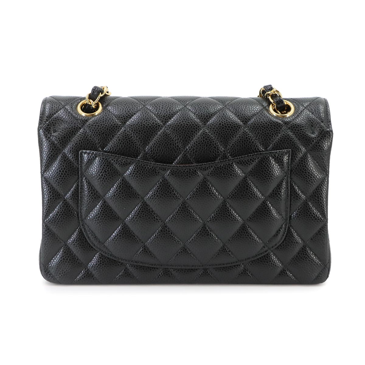 Matelasse 23 Chain Shoulder Bag Leather Black A01113