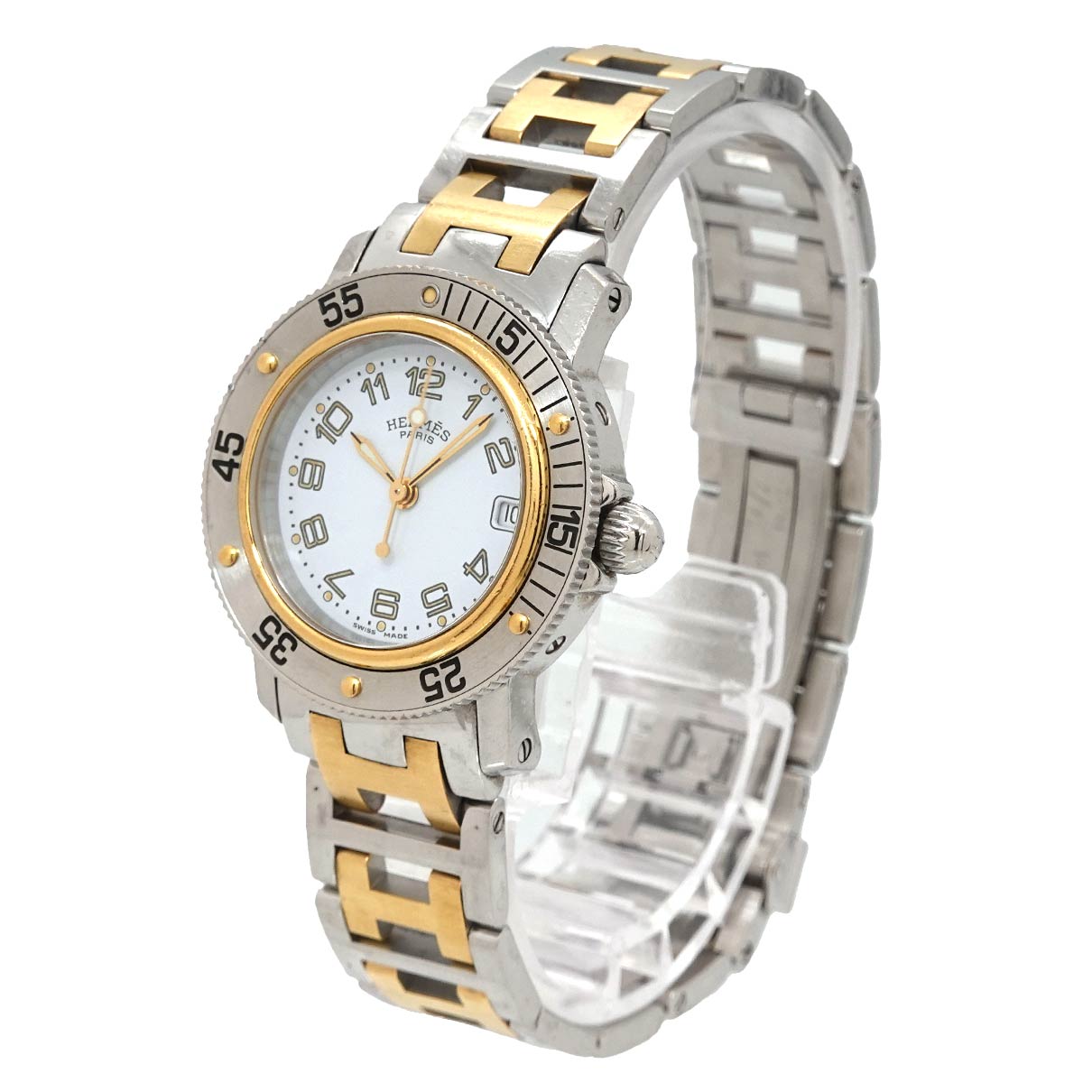Clipper Diver CL5.220 Quartz Date White Dial Ladies Watch