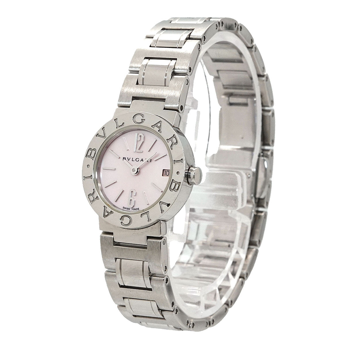 BVLGARIBVLGARI BB23SS Quartz Pink Shell Dial Ladies