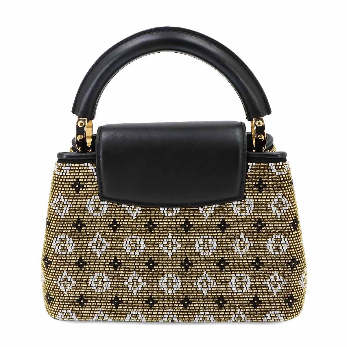 Capucines MINI Hand Shoulder Bag Leather Black M21494