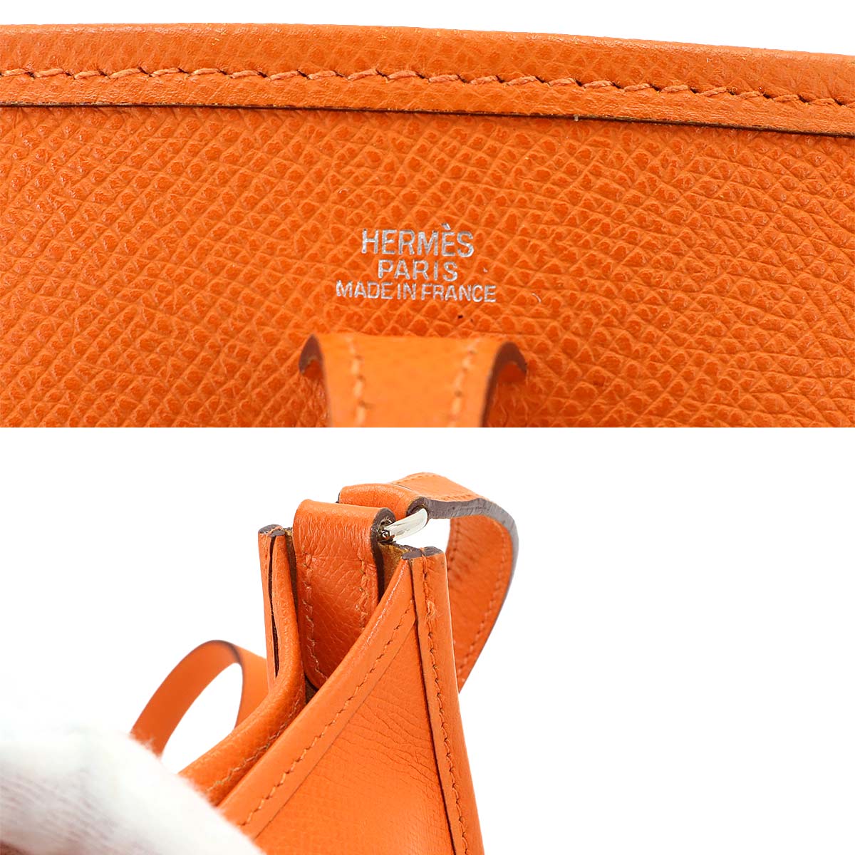 Everlyne TPM Shoulder Bag Veau Epsom Orange Purse