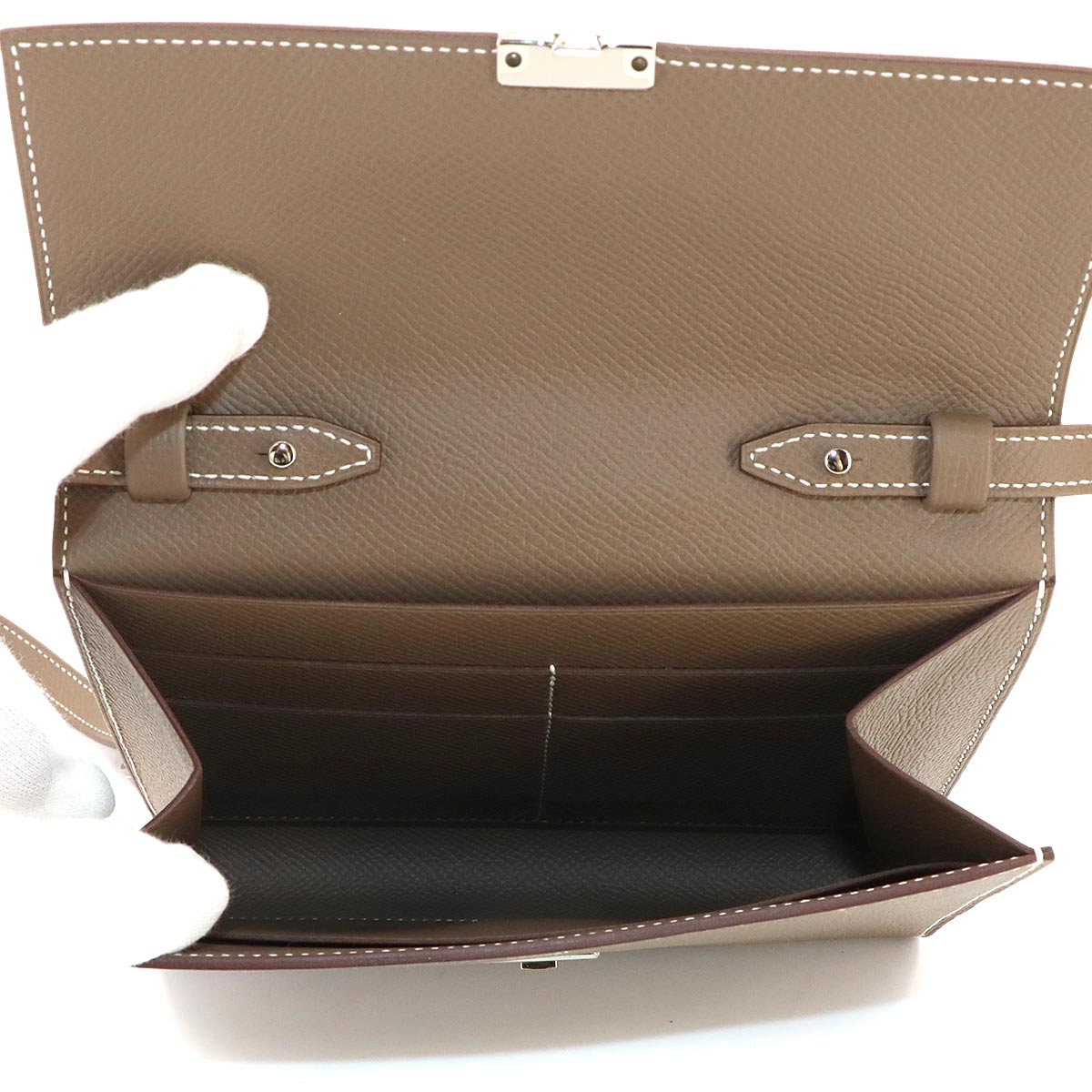 Click 16 Shoulder Bag Veau Epsom Etoupe Purse