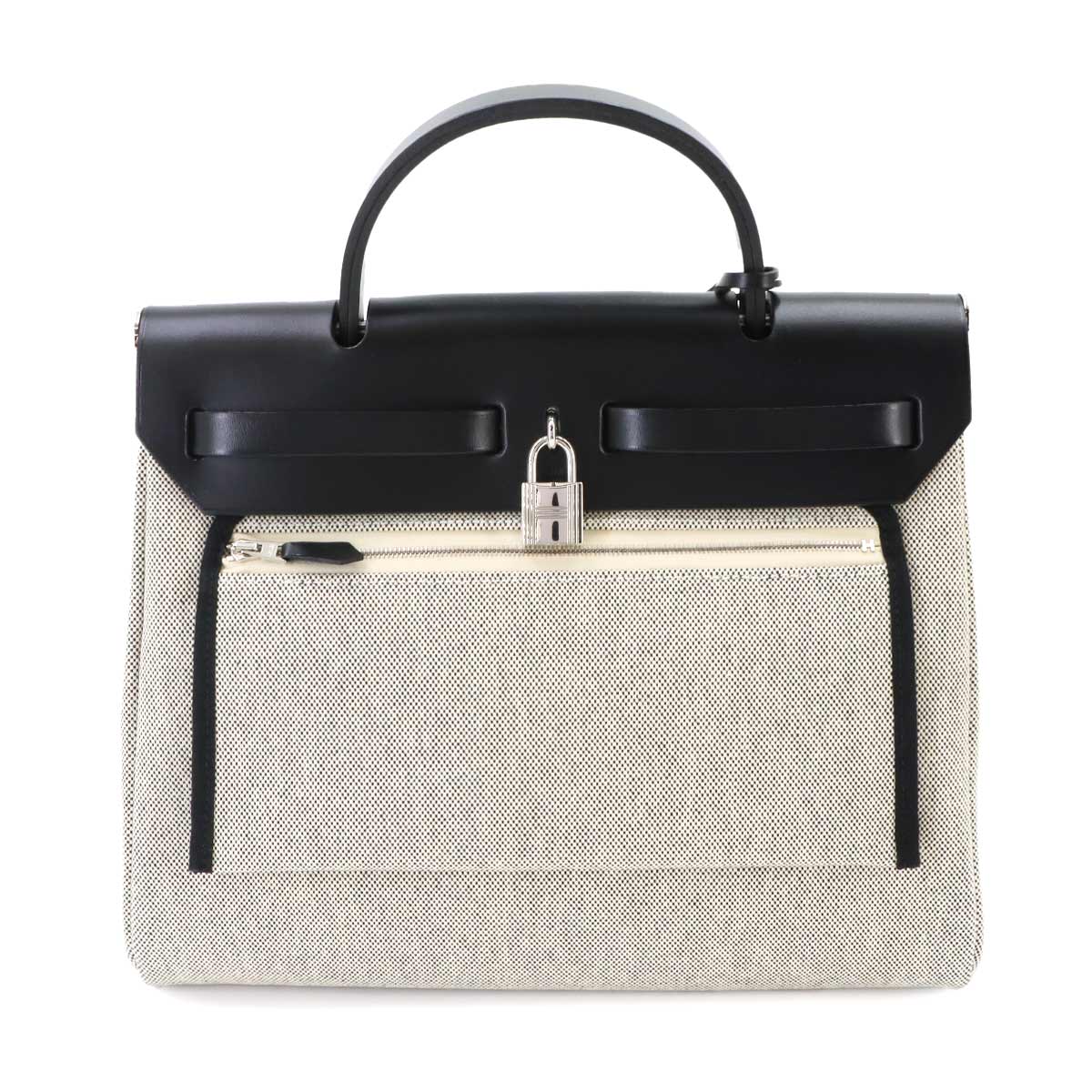 HerBag Zip 31 PEGASE POP 2way Bag Vache Hunter Toile H Grey Y