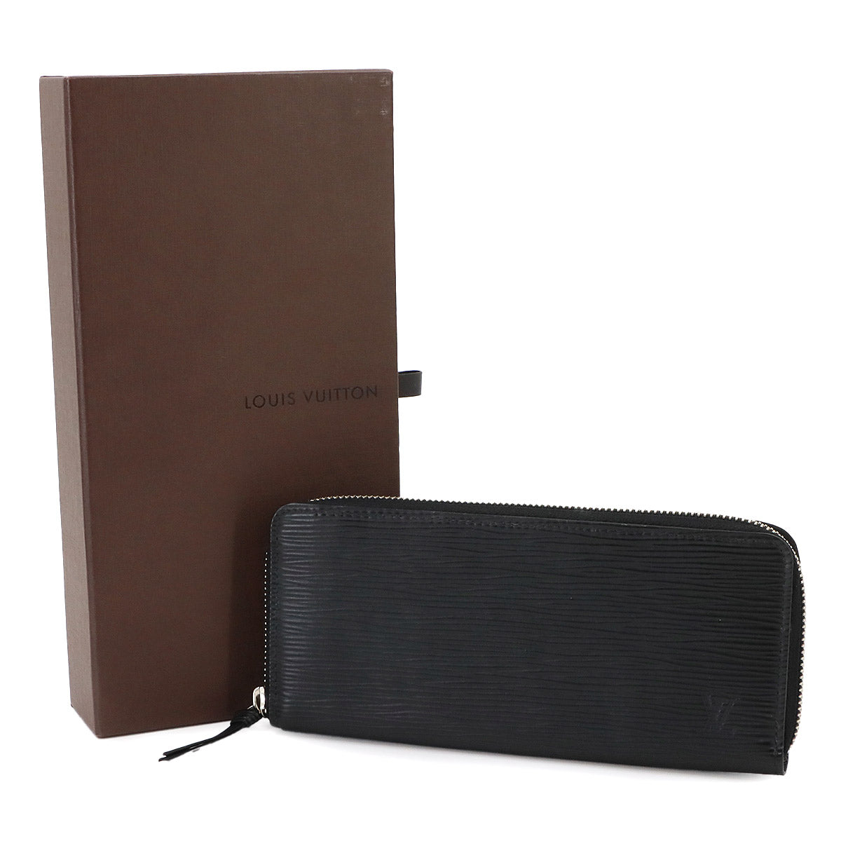 Epi Portefeuille Clemence Wallet Leather Noir M60915