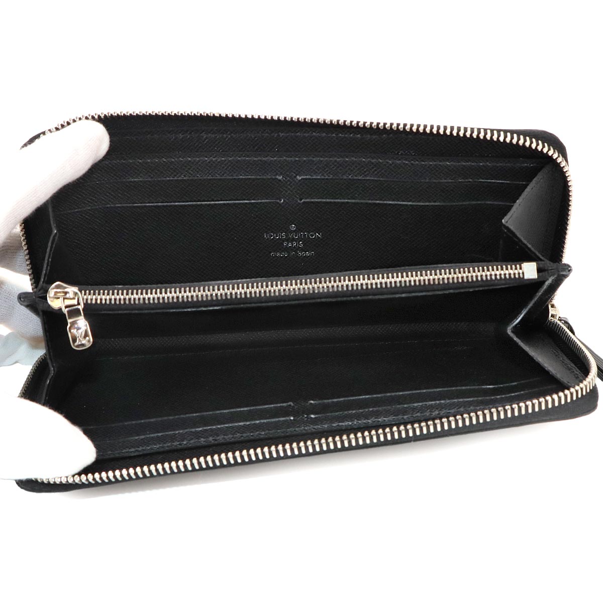 Epi Portefeuille Clemence Wallet Leather Noir M60915
