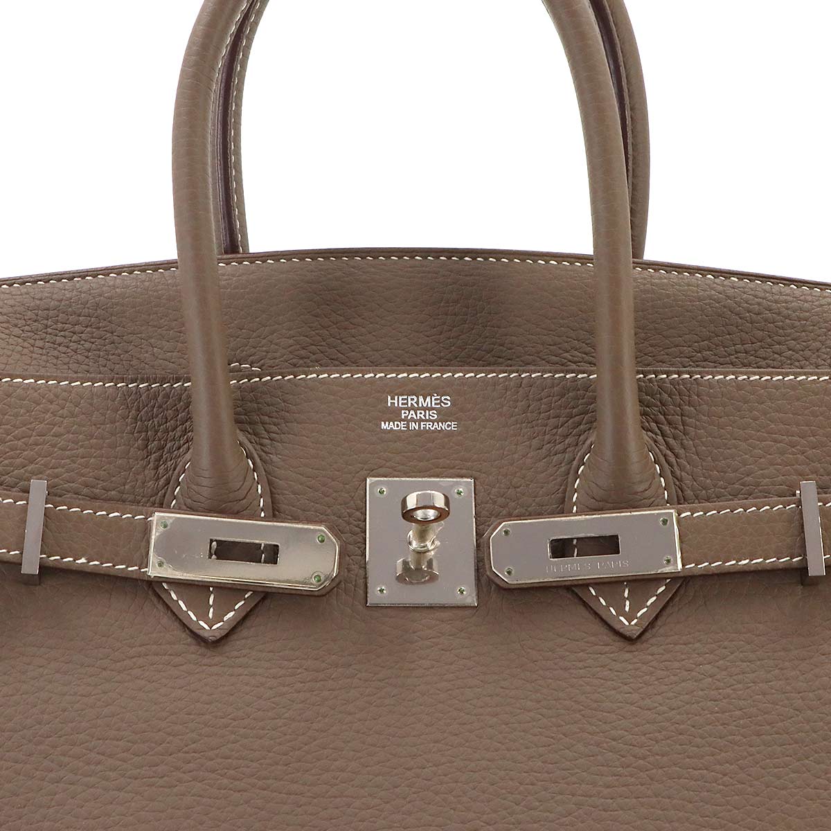 Birkin 35 Togo Etoupe Hand Bag Purse Beige