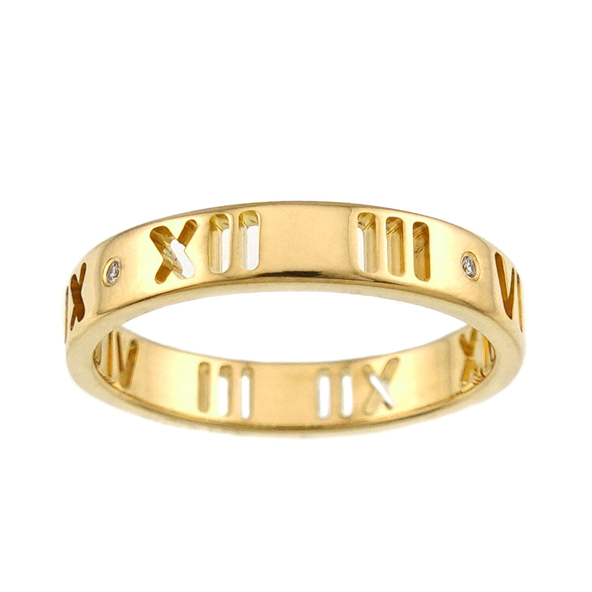 Atlas Diamond Ring 18K Yellow Gold 750 Size5.5-5.75(US)