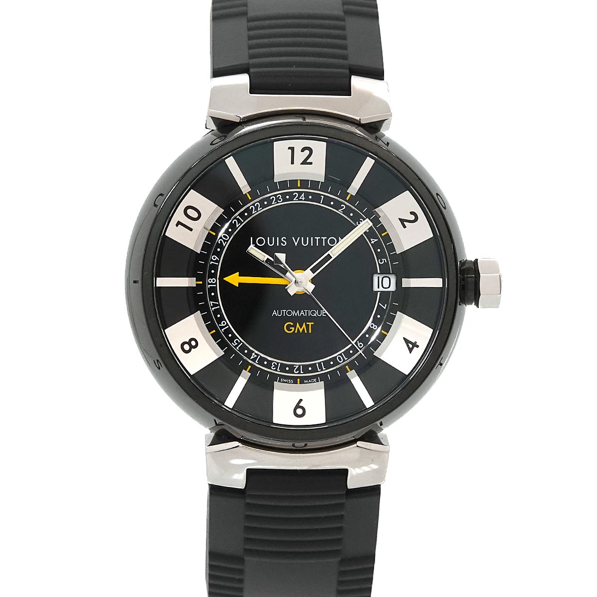 Tambour In Black GMT Q113K Automatic Mens Watch