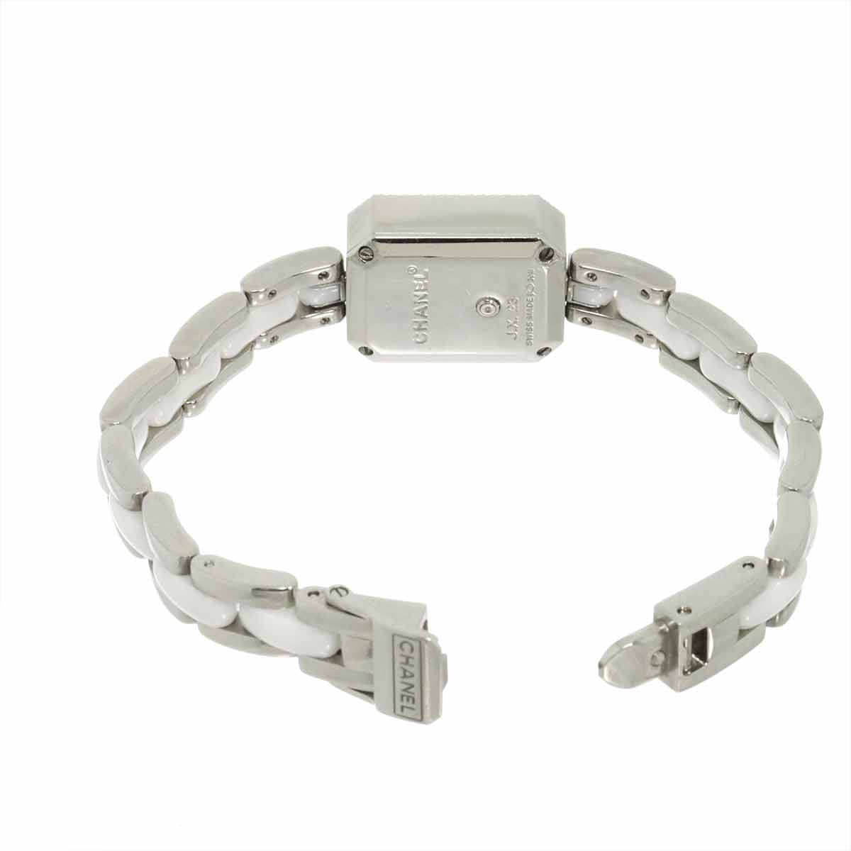Premiere H2132 Diamond Bezel Ceramic Quartz White Dial Ladies