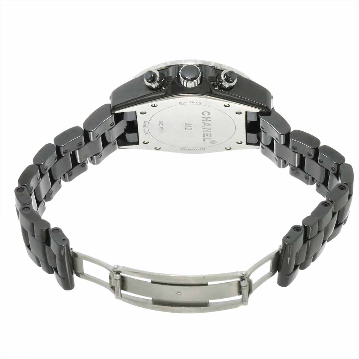 J12 41mm Chronograph H0940 Date Automatic Black Dial Mens