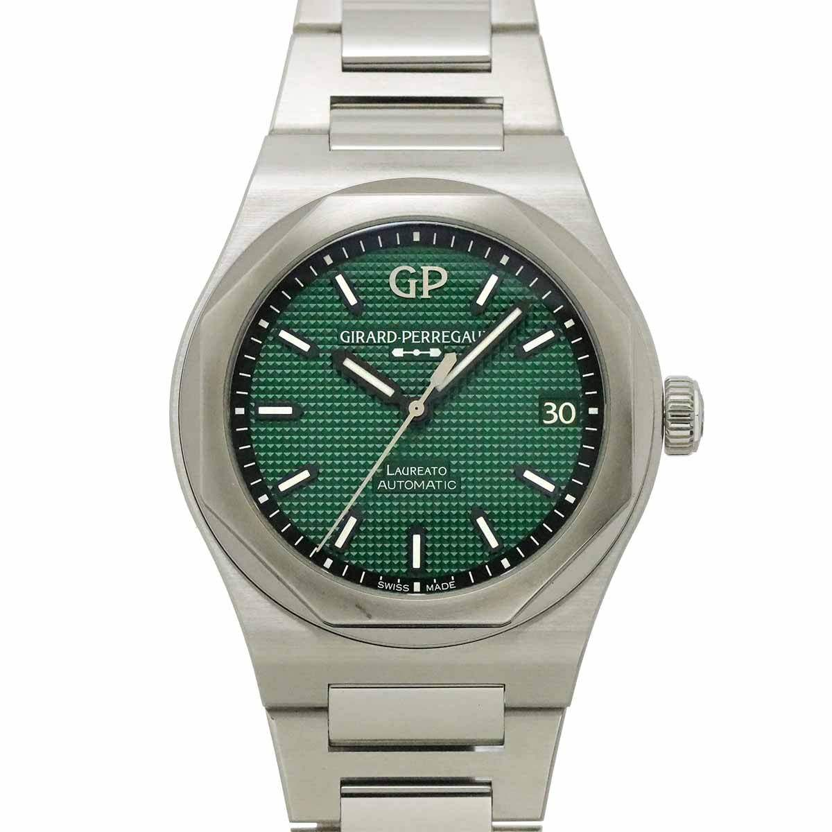 LAUREATO 81010 Automatic Mens Green Dial Watch