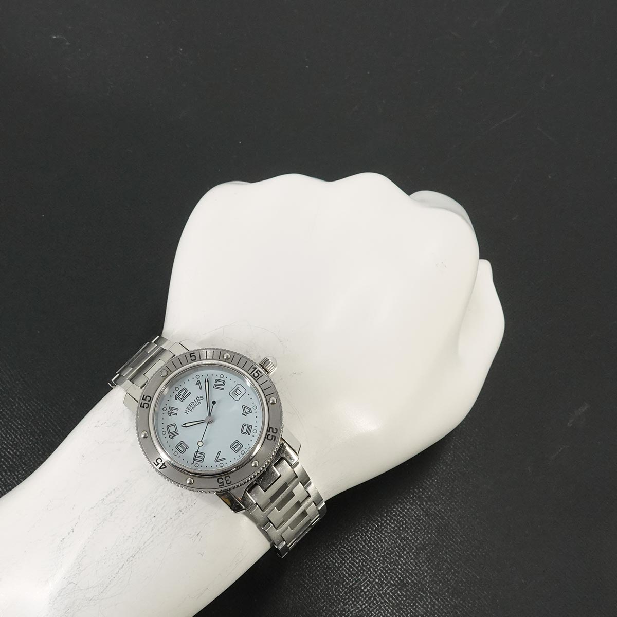 Clipper Diver CL7 710 White Dial Quartz Mens Wrist Watch