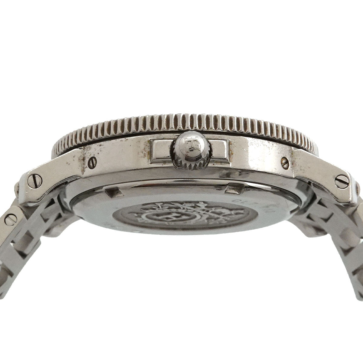 Clipper Diver CL7 710 White Dial Quartz Mens Wrist Watch