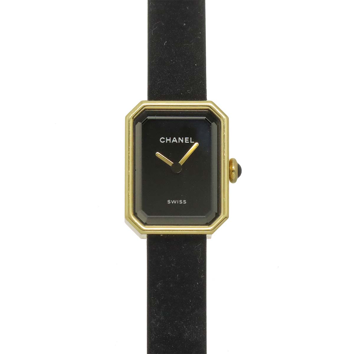 Premiere Velvet H6125 K18YG Quartz Black Dial Ladies