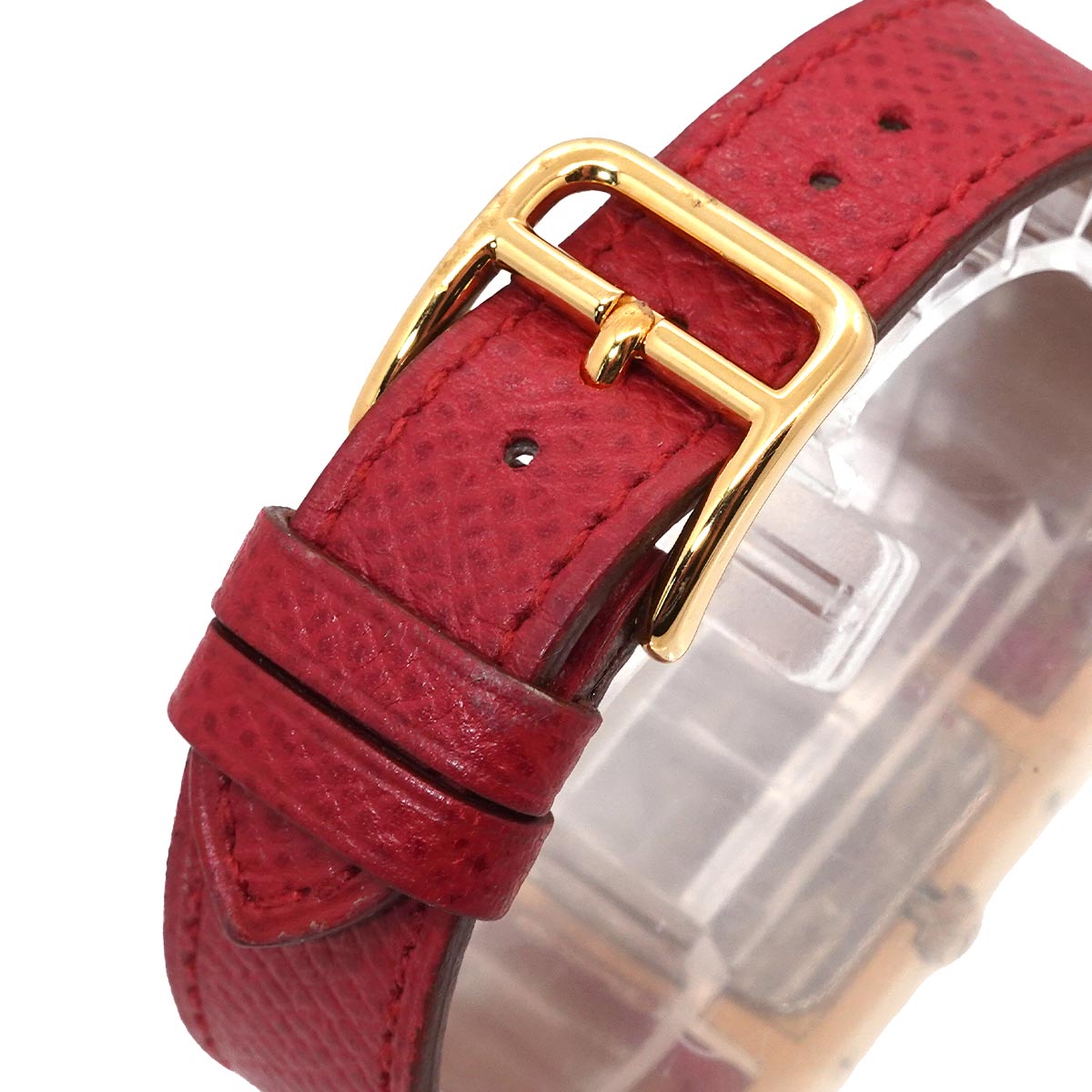 Medor Vintage pyramid Gold studs Quartz White Dial Ladies