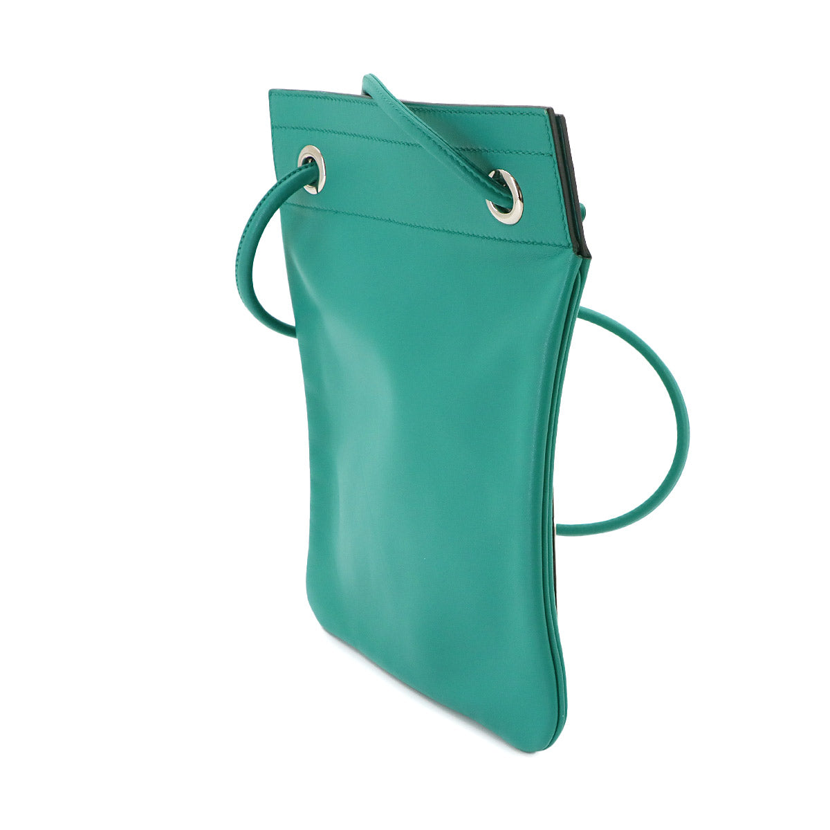 Aline Mini Shoulder Bag Veau Swift Vert Verone Purse