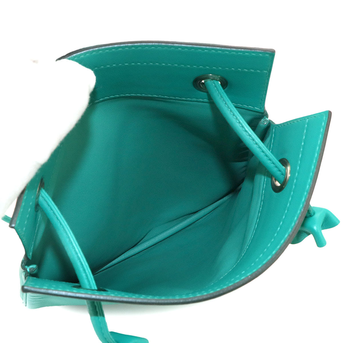 Aline Mini Shoulder Bag Veau Swift Vert Verone Purse