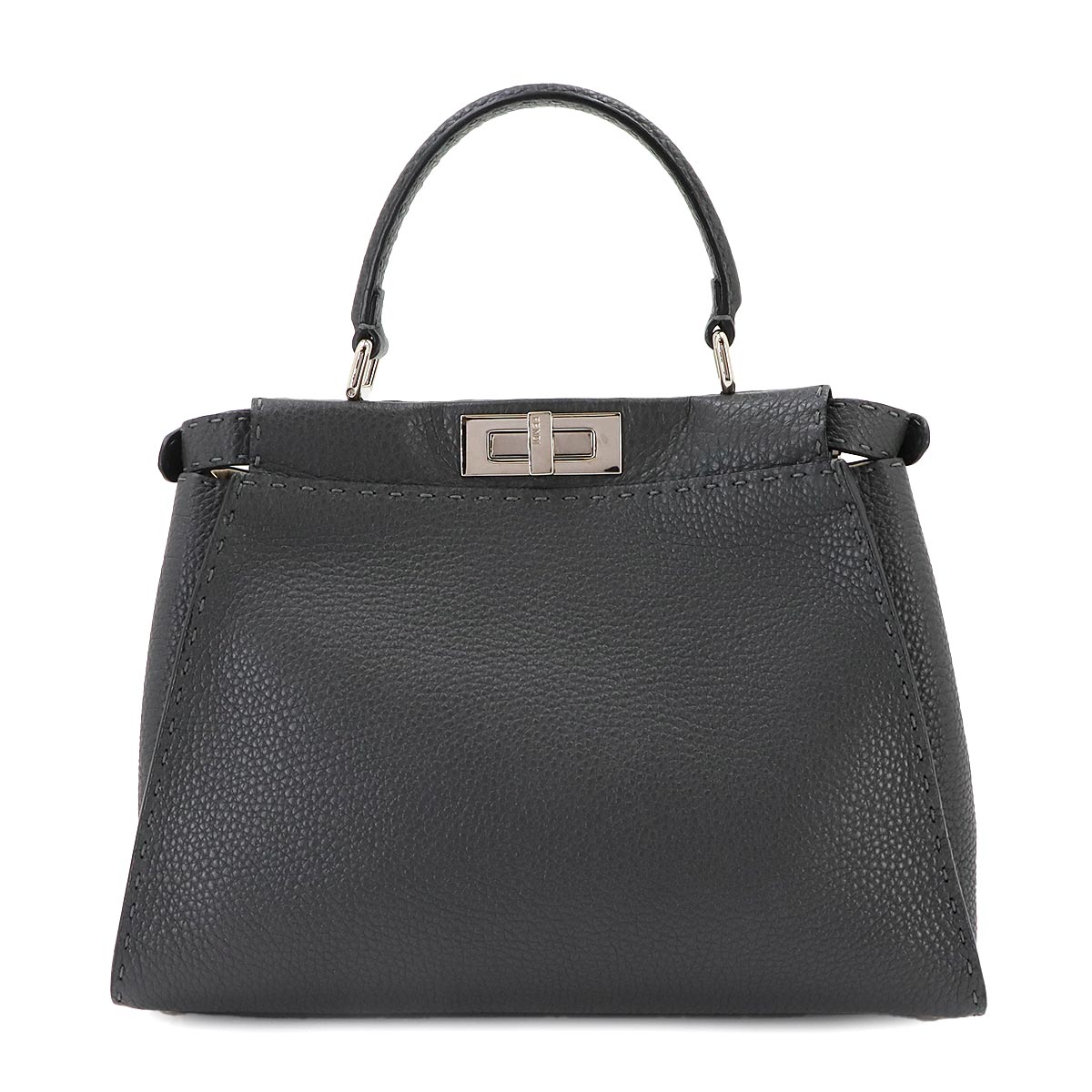 Seleria Peekaboo Regular Hand Shoulder Bag Leather Gray 8BN290