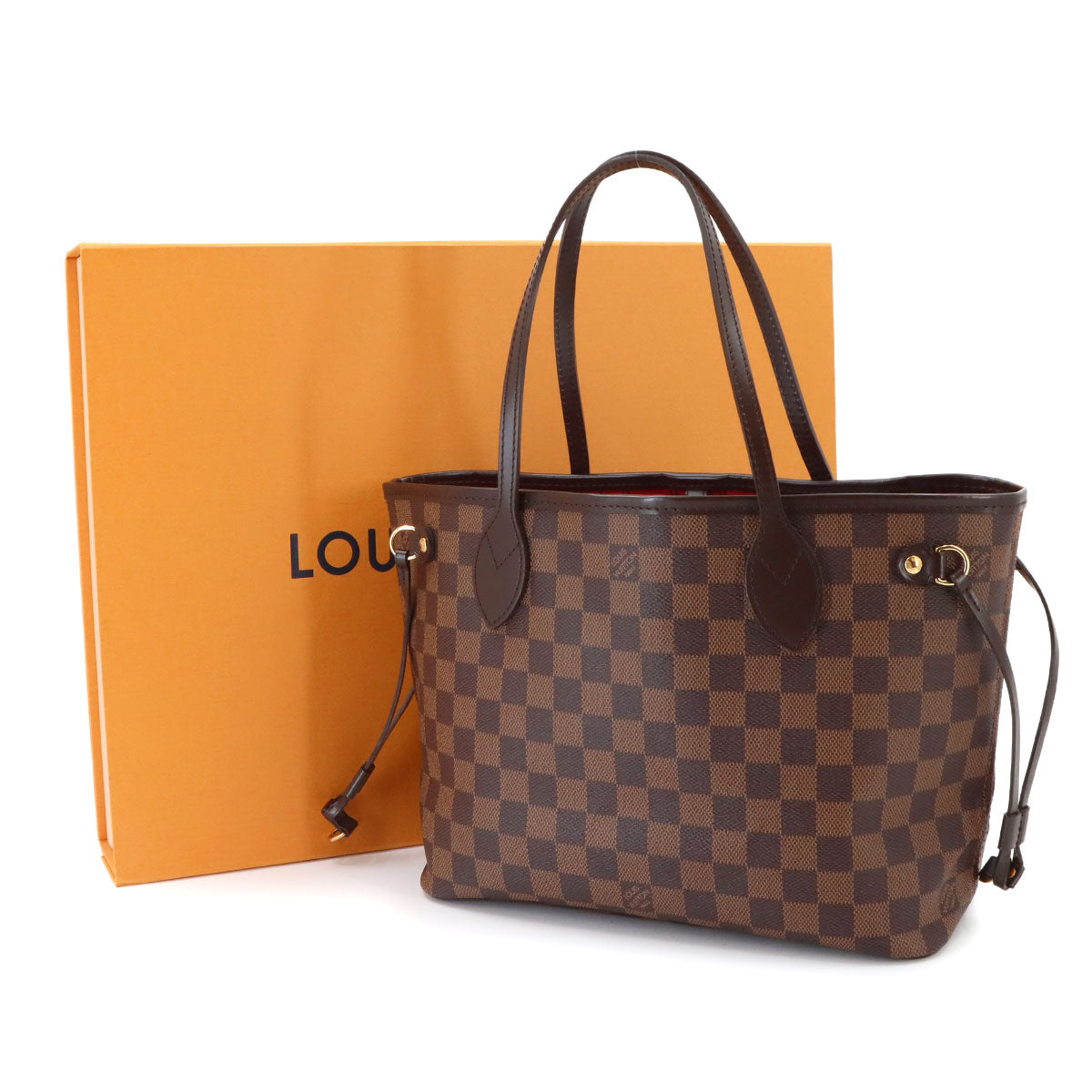 Damier Neverfull PM Tote Bag Ebene N51109 Purse