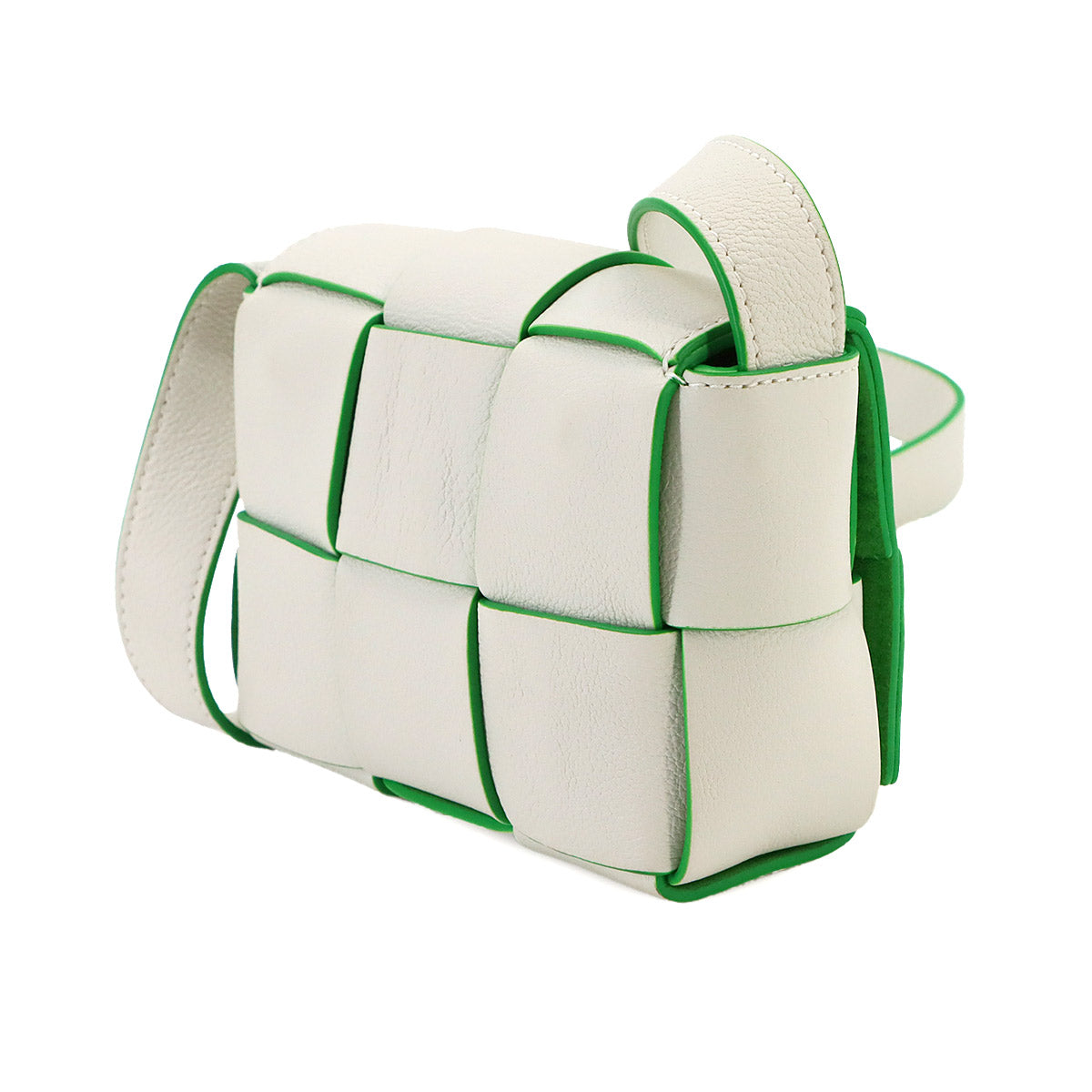 Intrecciato Candy Cassette Shoulder Bag Leather