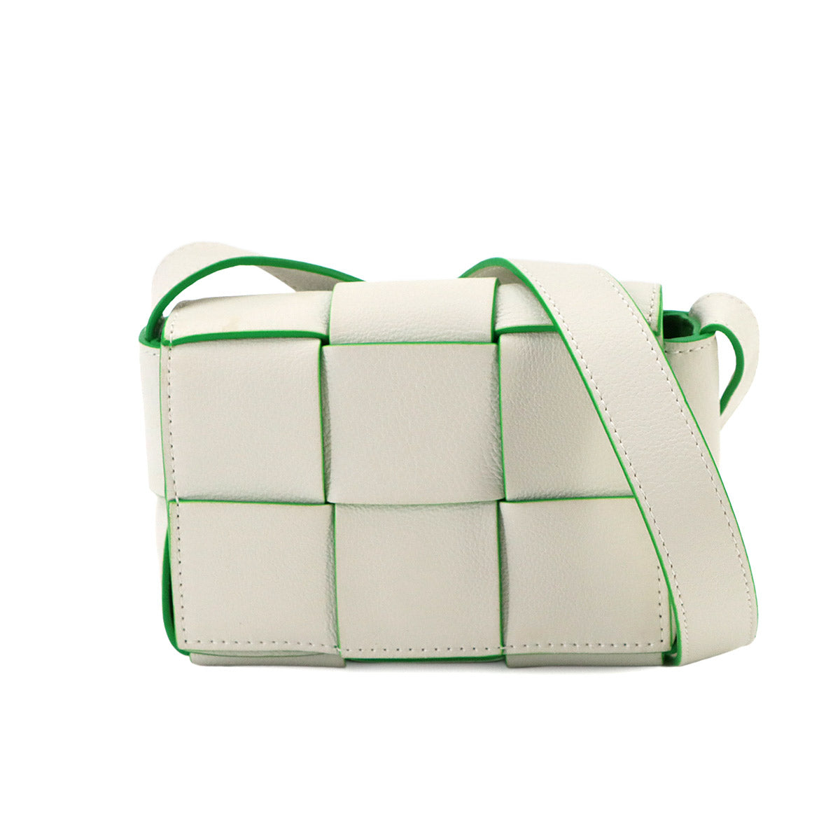 Intrecciato Candy Cassette Shoulder Bag Leather
