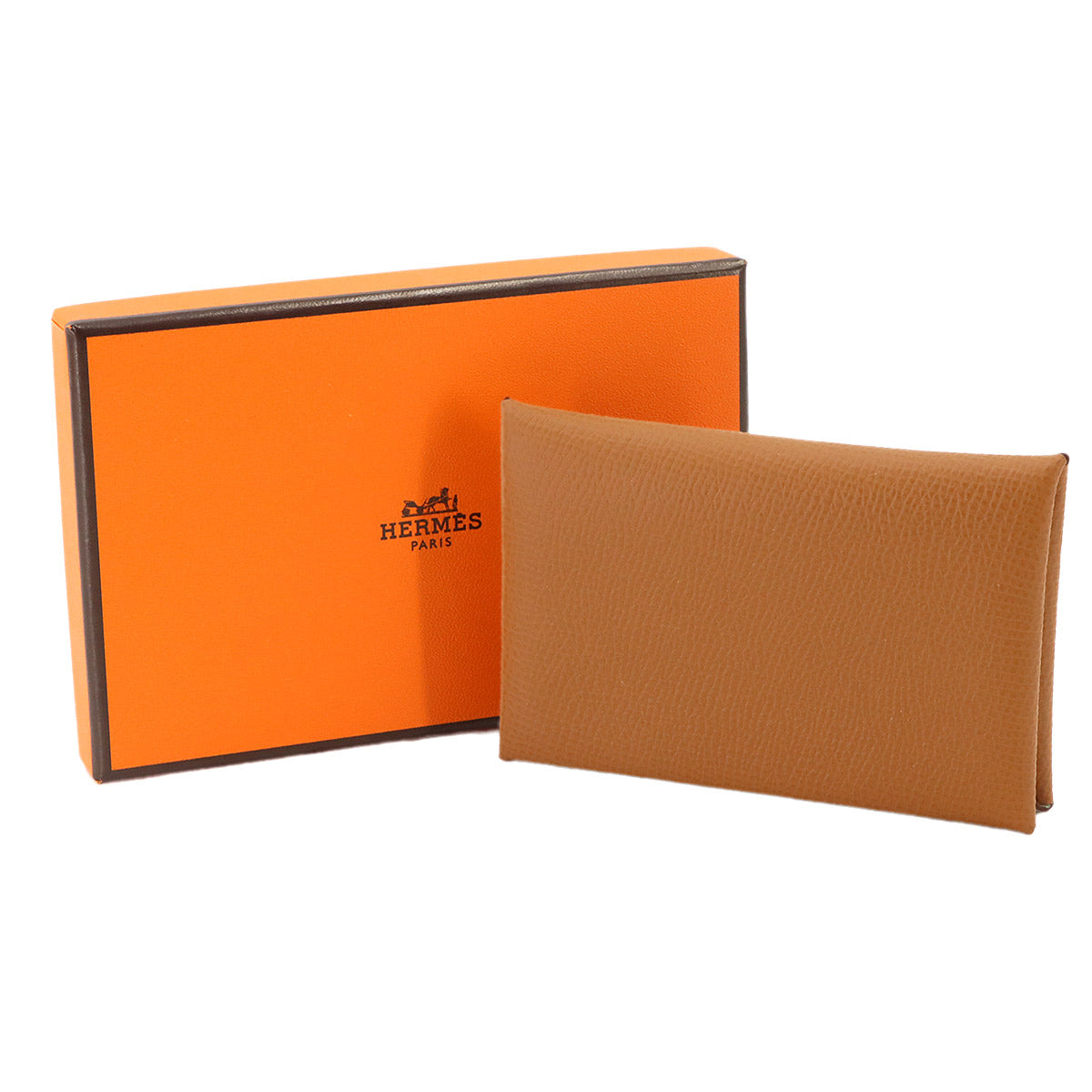 Calvi Verso Card Case Veau Epsom Gold Vert Fizz