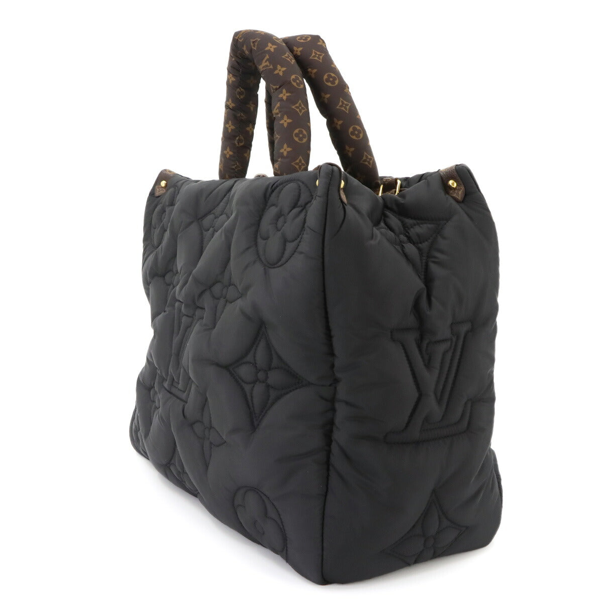 LV Pillow Onthego GM Hand Shoulder Bag Nylon Black M59005