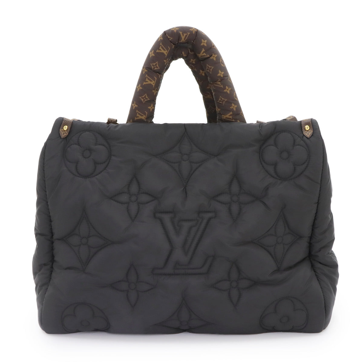 LV Pillow Onthego GM Hand Shoulder Bag Nylon Black M59005