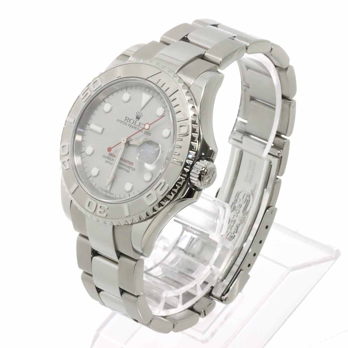 Yacht Master Rolesium 16622 Serial F Date PT Silver Dial