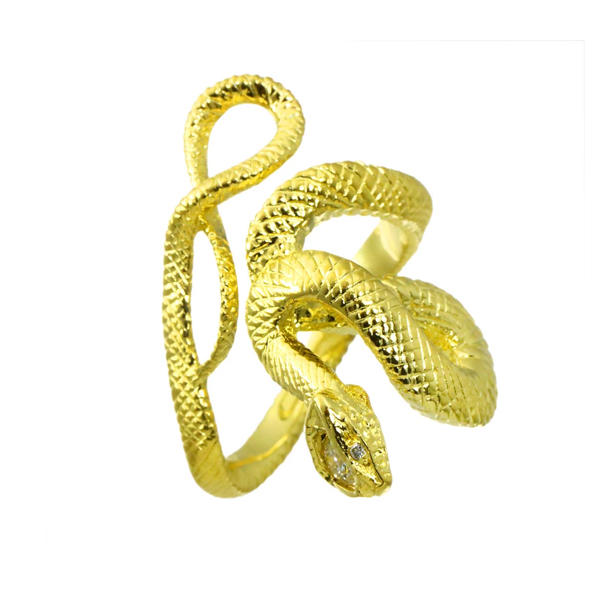 Diamond 0.20ct/0.01ct Ring 18K YG 750 Size6.75(US)