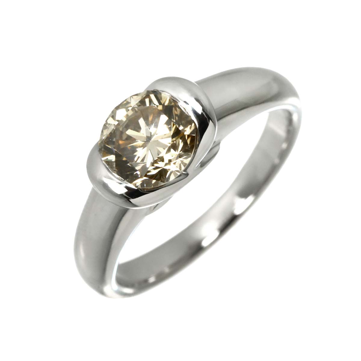 Diamond 1.526ct FB/SI2 Ring Pt Platinum size7.25(US)