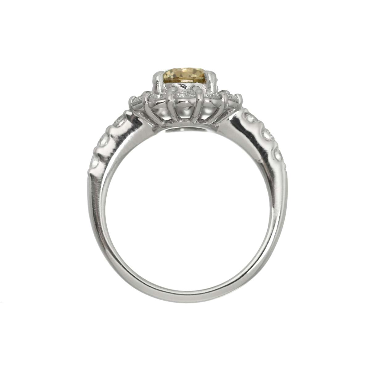Diamond 1.010ct FLYB/I1 0.80ct Ring Pt Platinum size4.5(US)