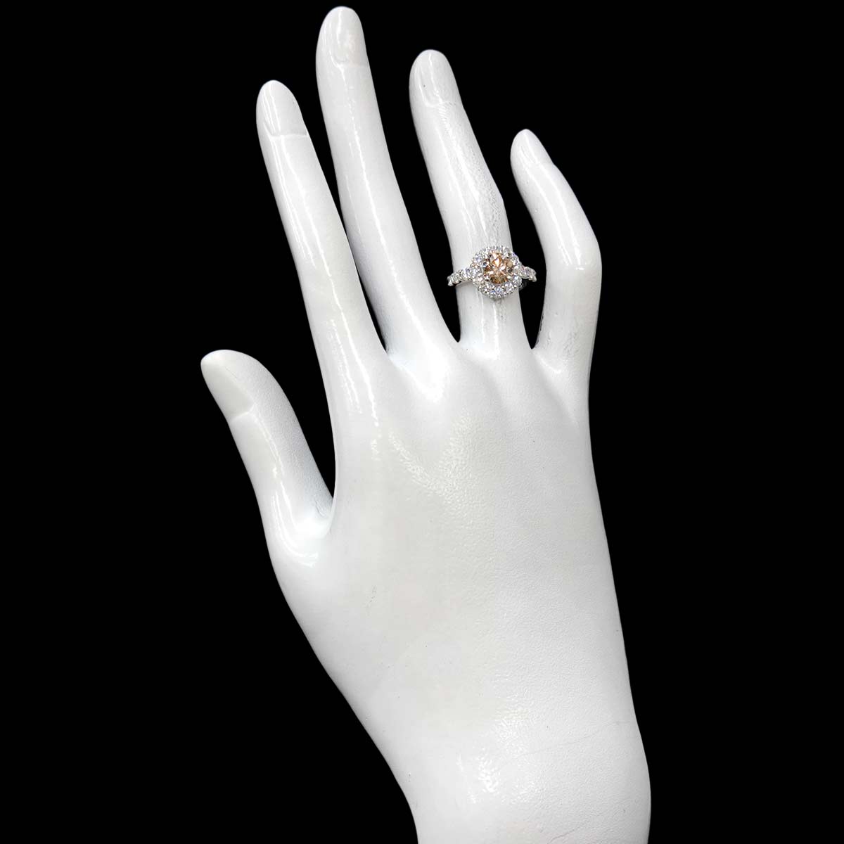 Diamond 1.010ct FLYB/I1 0.80ct Ring Pt Platinum size4.5(US)