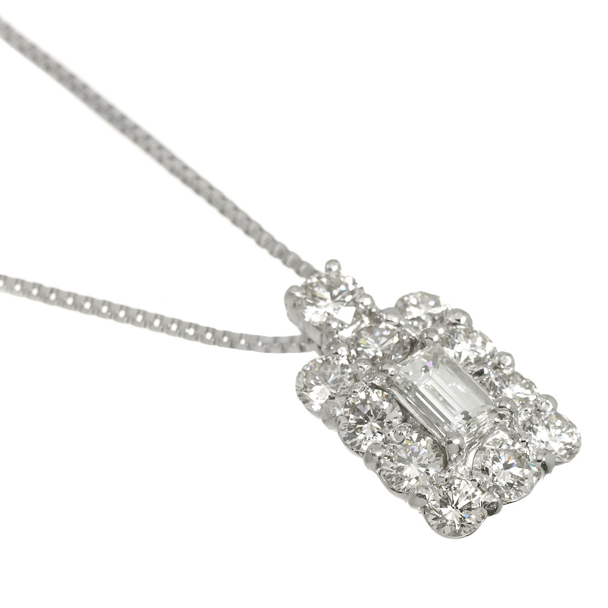 Diamond 0.212ct K/VS1 0.73ct Necklace Pt