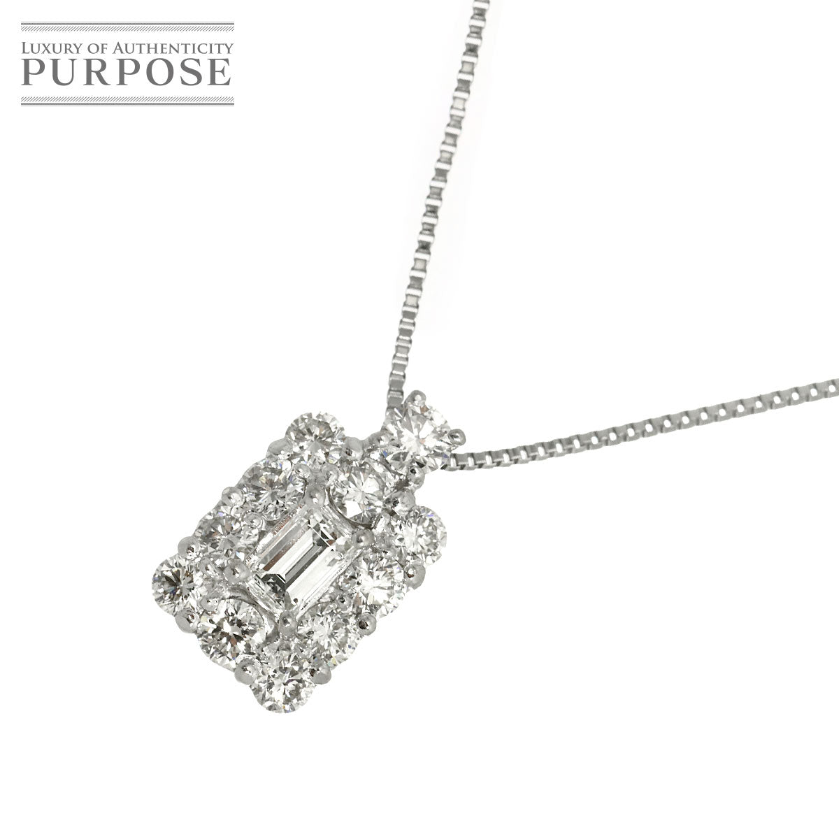 Diamond 0.212ct K/VS1 0.73ct Necklace Pt