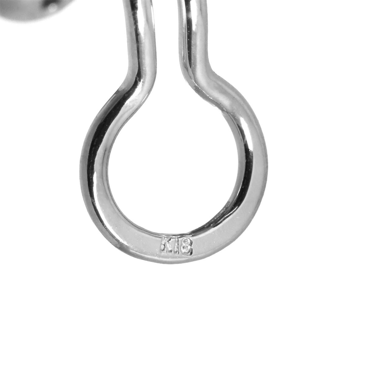 Diamond 0.50ct/0.50ct Earrings Pierced Clip-on 18K K18 WG 750