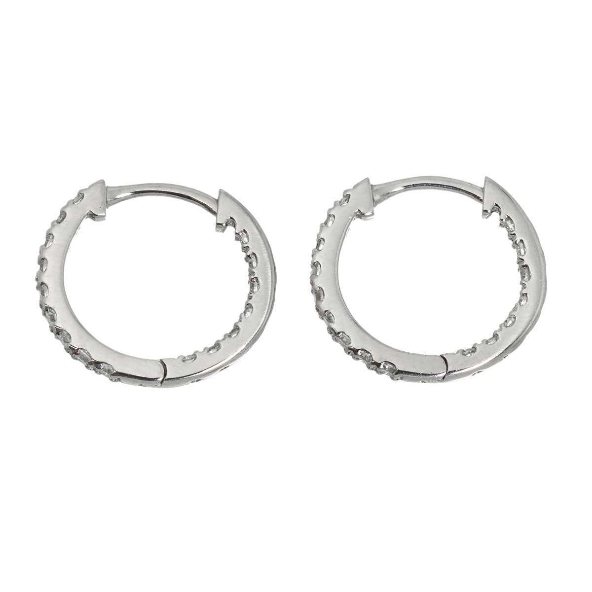 Diamond 0.22ct/0.22ct Earrings Pierced Pt Platinum