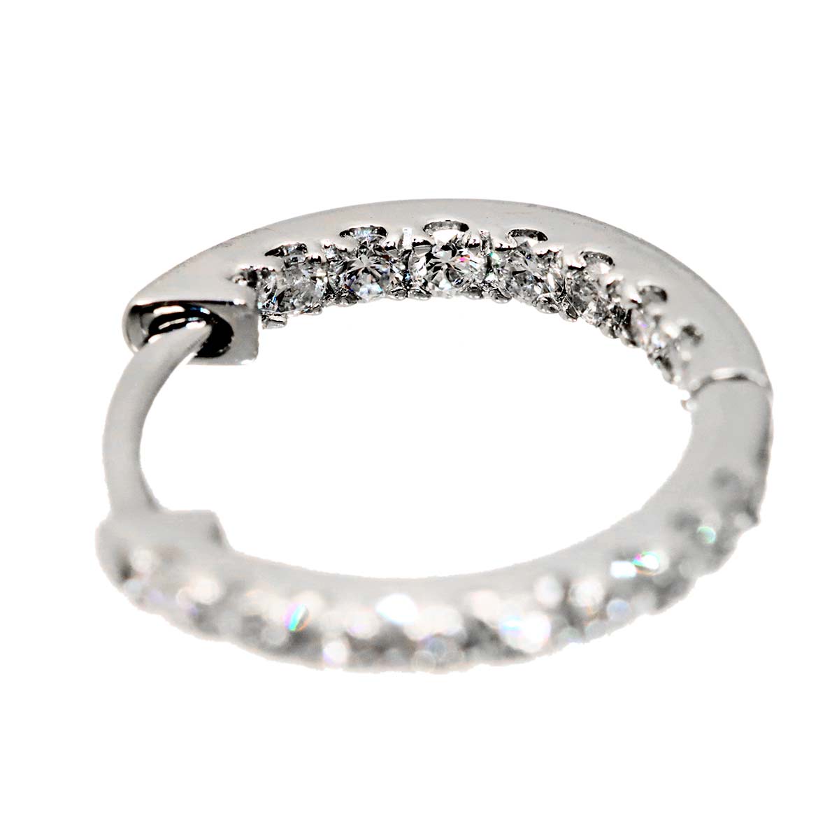 Diamond 0.22ct/0.22ct Earrings Pierced Pt Platinum