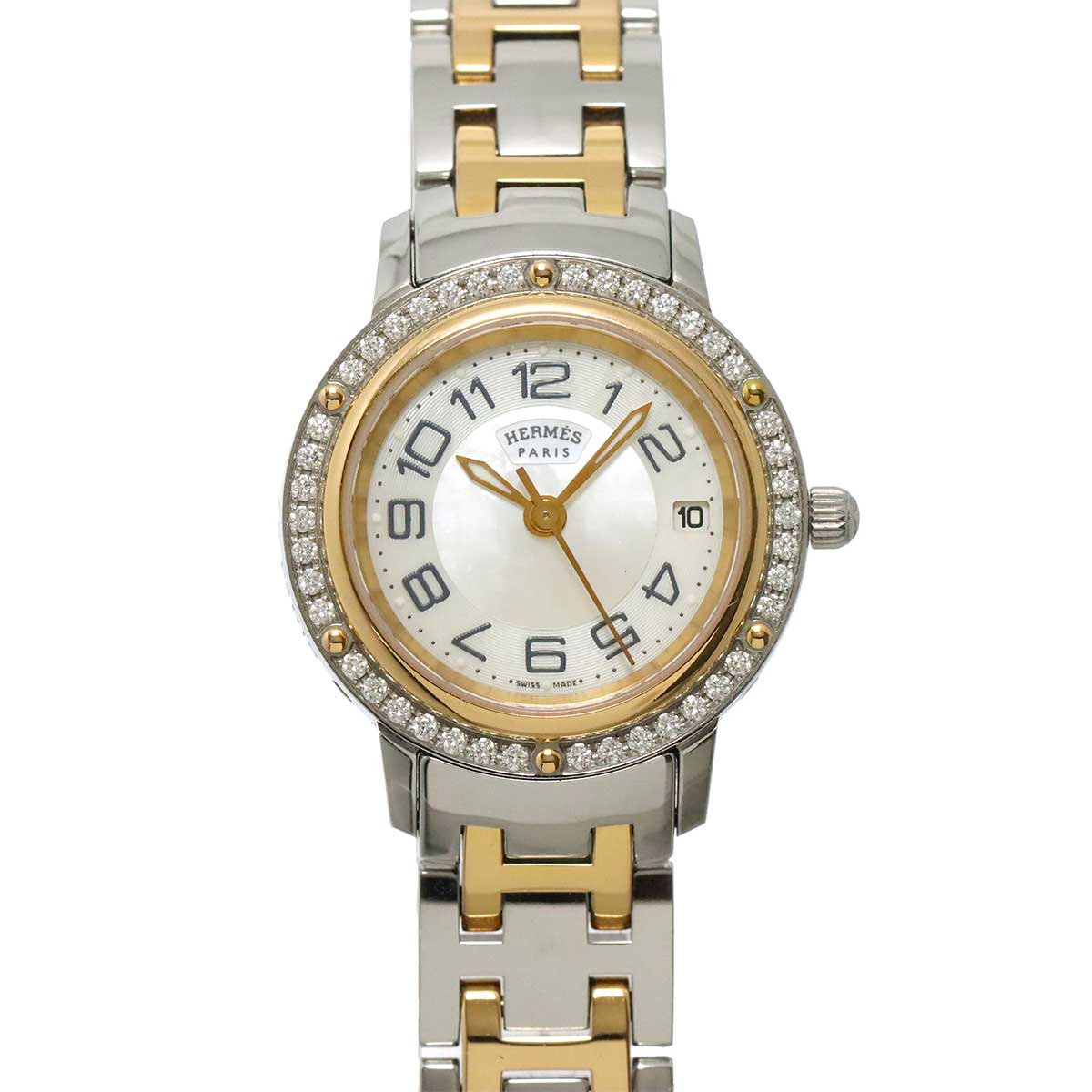 Clipper Nacre CP1.222 Diamond White Shell Dial Ladies Watch