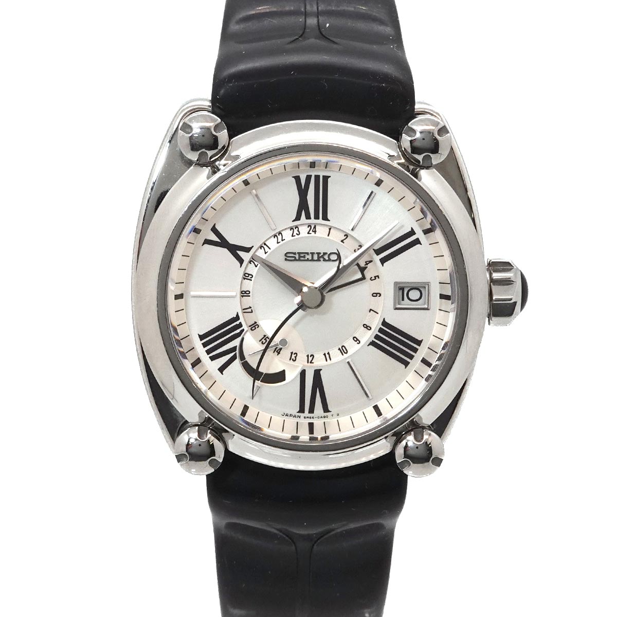 Galant GMT SBLA035 Spring Drive Silver Dial Mens Watch