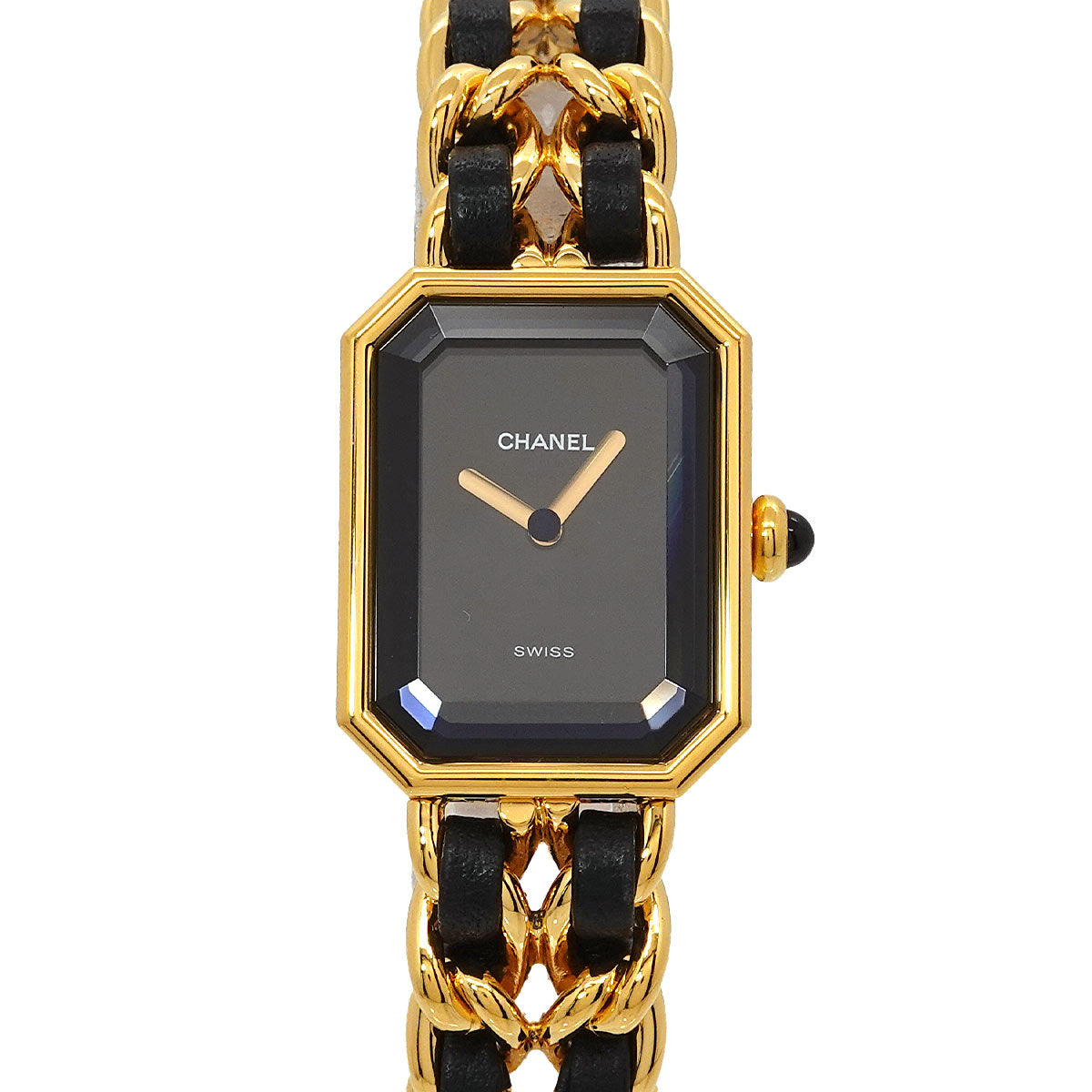 Premiere Size M H0001 Vintage Quartz Black Dial Ladies Watch