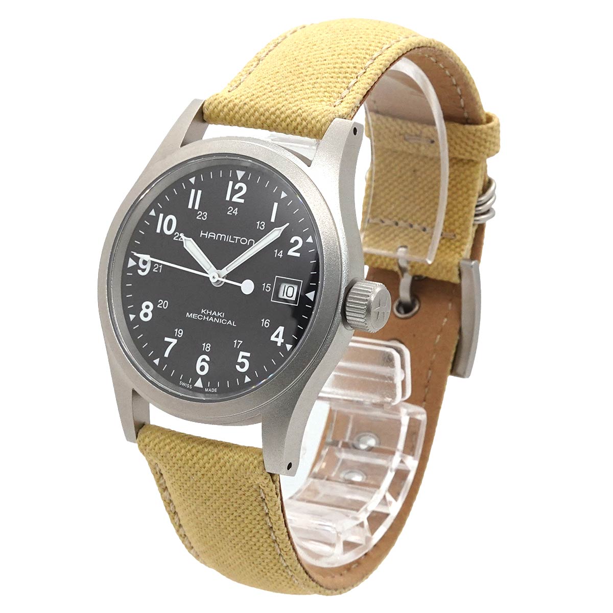Khaki Field H694390 Hand Winding Black Dial Mens