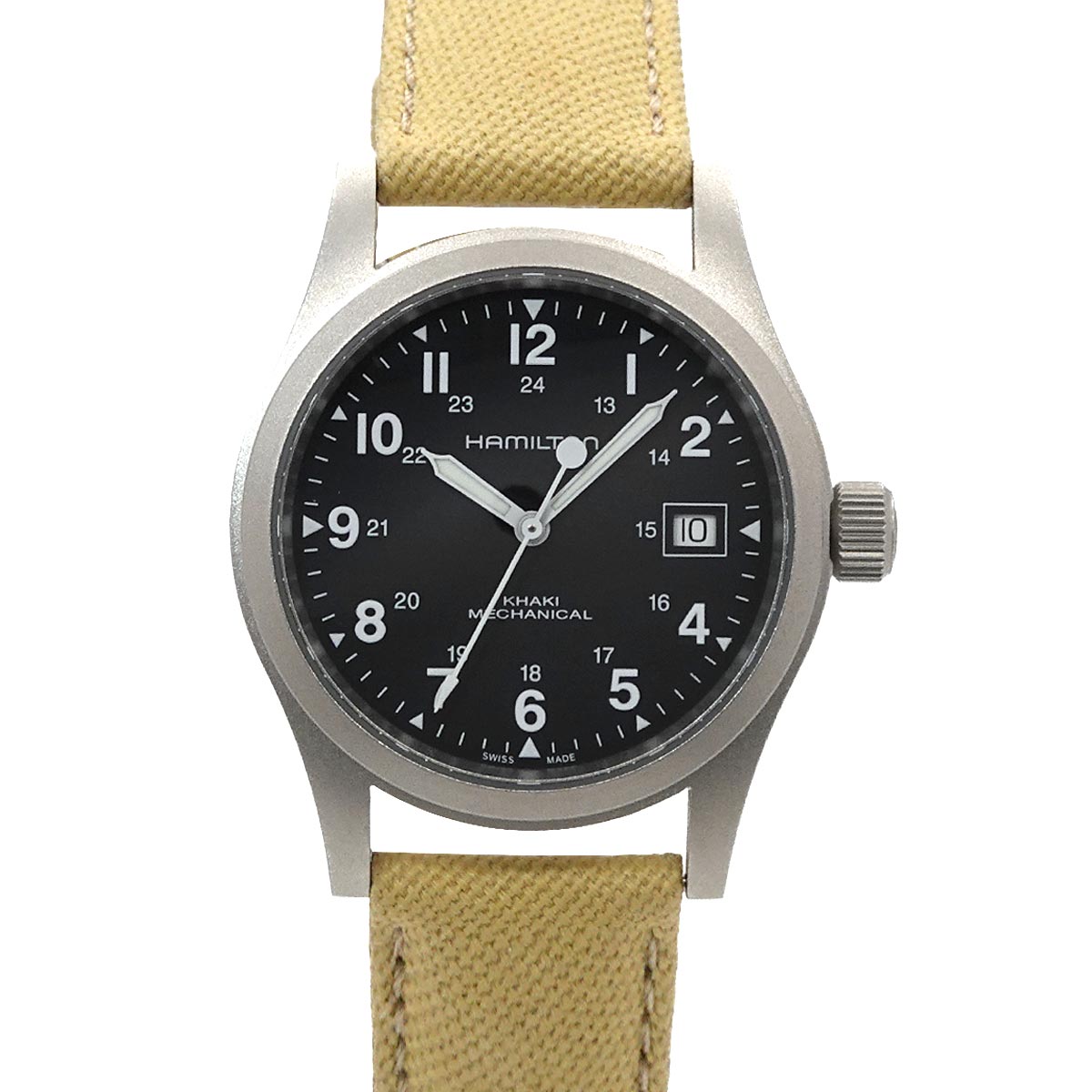 Khaki Field H694390 Hand Winding Black Dial Mens