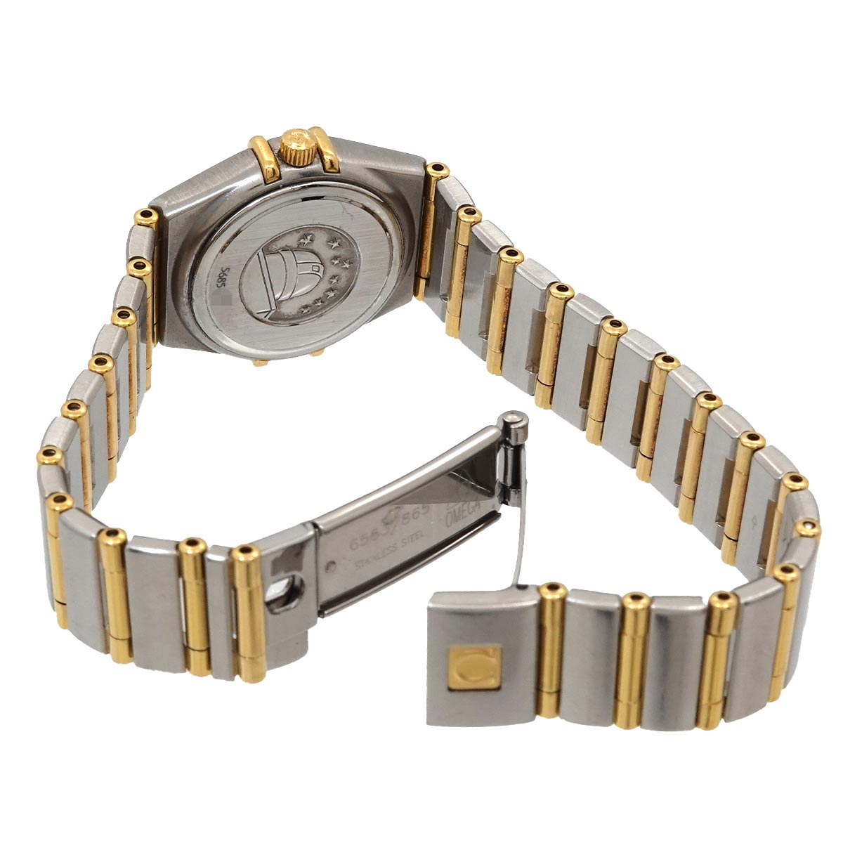 Constellation mini 1262.75 12P Diamond 750 YG White Shell Dial